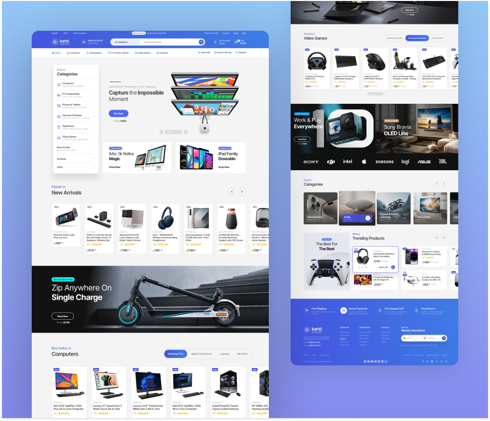 Demo 01 | Kartd - Electronics WooCommerce theme