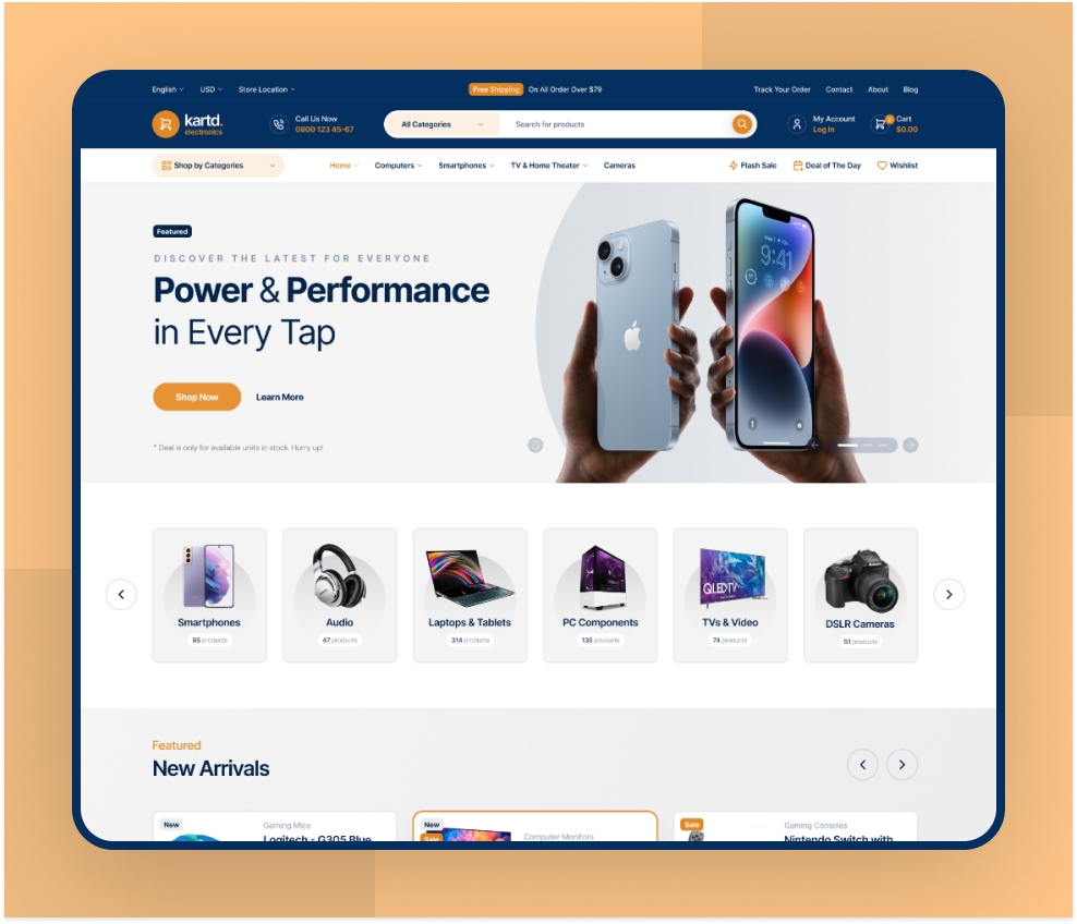 Demo 01 | Kartd - Electronics WooCommerce theme