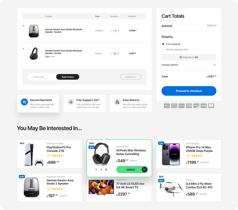 Cart - pages | Kartd - Electronics Elementor & WooCommerce