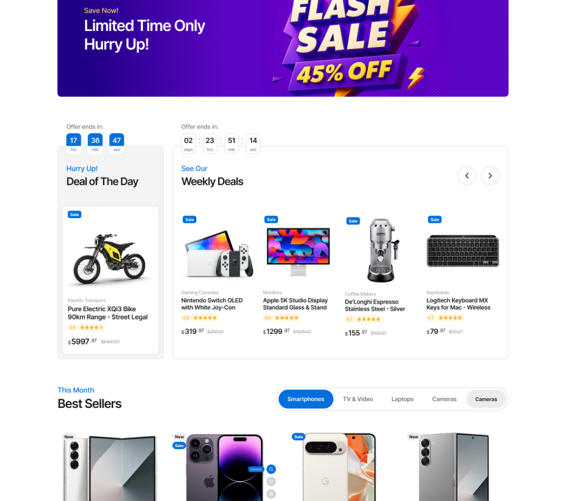 Flash sale - pages | Kartd - Electronics Elementor & WooCommerce